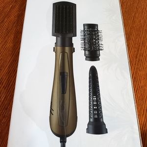 Conair Wild Primrose Hot Air Styler With Paddle Brush Curling Wand And 2 in .